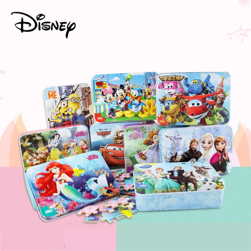 

Disney 3d Puzzle / Frozen 2 Puzzle 100 Pieces Children's Educational Toy Wooden Puzzle Mickey Minnie Puzzle Aisha Kids Puzzle