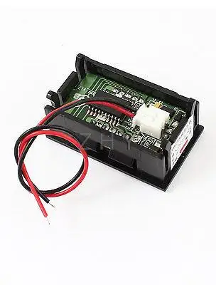DC3.3-30V 3 цифры Красный светодиодный 2 кабеля водонепроницаемый цифровой вольтметр
