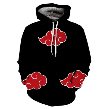 

2019 Naruto Hoodies Jacket Men 3D Hoodie Akatsuki Coat Uchiha Itach Cosplay Costume Kakashi Hoodies Anime Sweatshirts Drop Ship