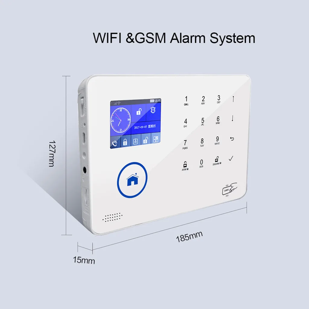 BL-6600 Беспроводная охранная сигнализация 2G GSM+ Wifi сигнализация SMS мобильное приложение сигнализация