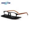 Reading Glasses Men and Woman Eyeglasses Wooden Pattern Men Glass Wood Prescription Diopter Magnifier Optical Gafas de lectura ► Photo 2/6