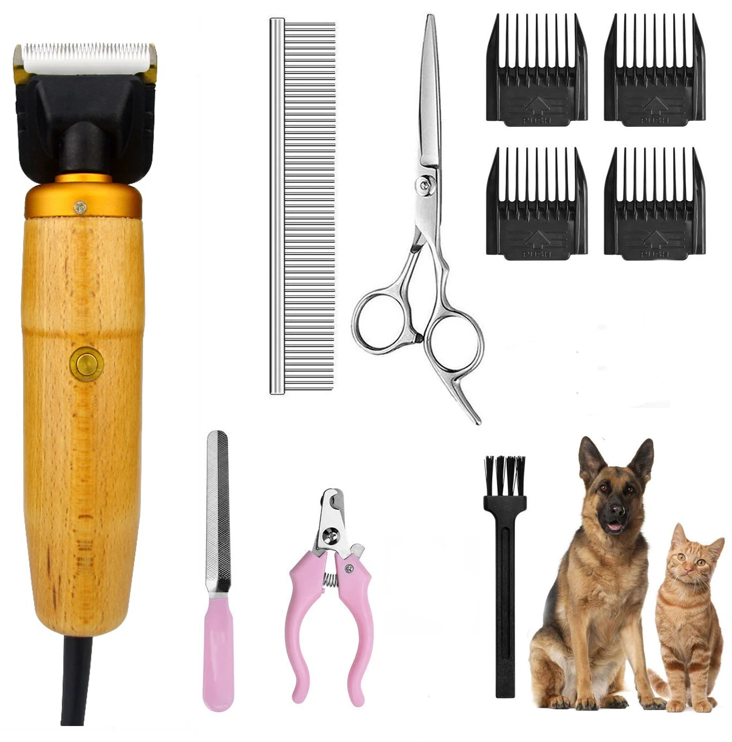 Professional Dog Clipper 55W EU High Power Scissors Pet Trimmer Grooming Electric Shaving Cut Machine Cat Rabbit Hair Shaver