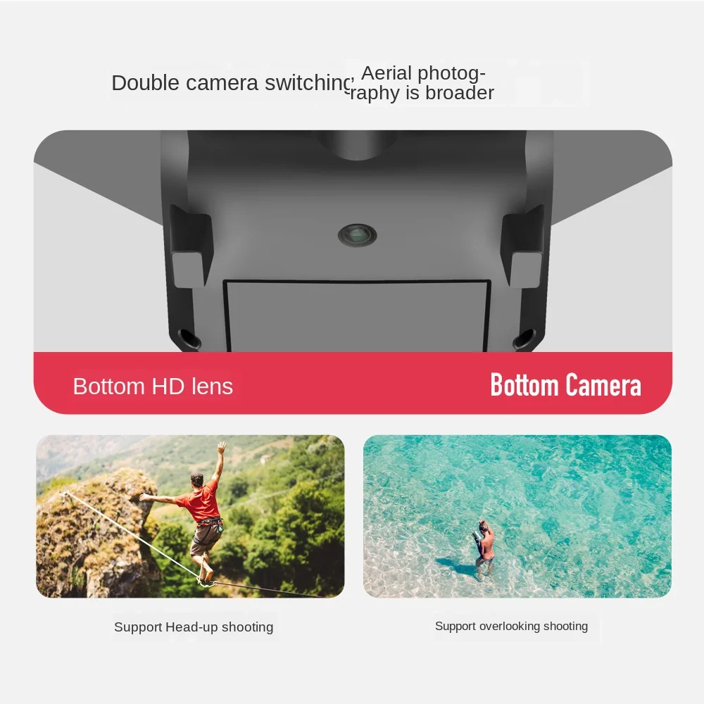 4k Double Camera Drone for Aerial Photography WiFi Image Transmission Quadcopter Long Life Telecontrolled Toy Aircraft