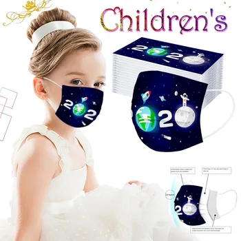 

Disposable Masks for Kids Cartoons Printing Mask for Face Mouth 3ply Breathable Non-woven Mascarilla Ear Loop Mondmasker