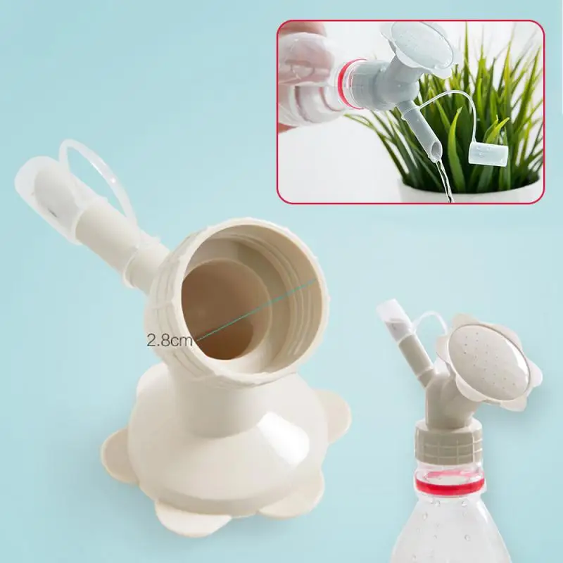 Watering Can Watering Nozzle Water Sprayer 1pcs Water Cans Sprinkler Nozzle Shower Head Watering-Cans Flower Waterers-Bottle Plant Plastic Portable 2-In-1
