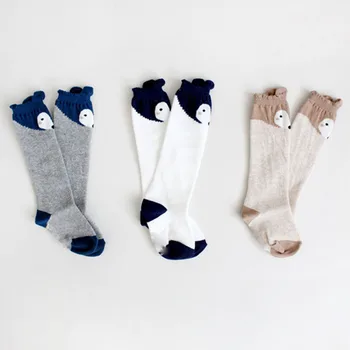 

Baby Socks Cartoon Fox Soft Cotton Knee High Baby Socks Autumn Winter Long Tube Knee Socks Anti-slip Socks