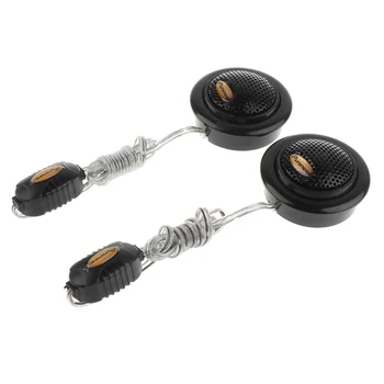 

2 Pieces Car Stereo Audio Universal Speaker with Subwoofer Tweeter Power Cord PN-C20318