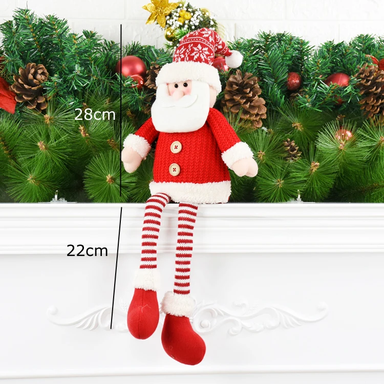 santa claus 206 Рождественское украшение сидящий Санта Клаус снеговик лося фигуры ангелов Праздничная игрушка Рождественская Кукла новогодние вечерние настольные украшения для дома - Цвет: santa claus 206