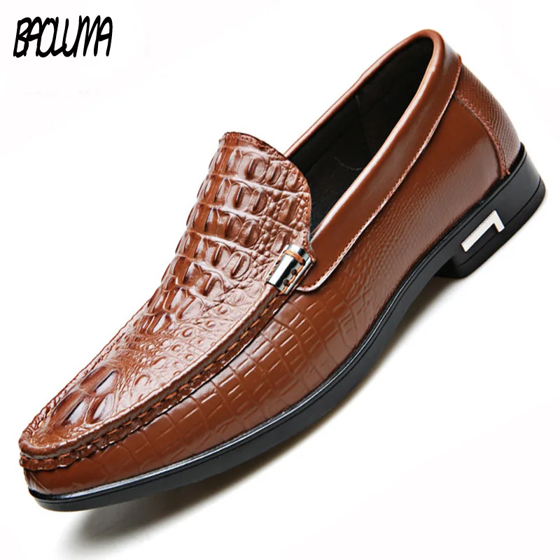 crocodile skin loafers