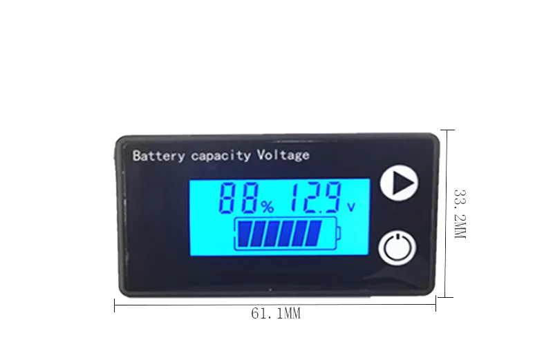 Светодиодный цифровой вольтметр 10-100 в, многофункциональный измеритель напряжения, автомобильный мобильный аккумулятор для мотоцикла, тестер электроэнергии, детектор