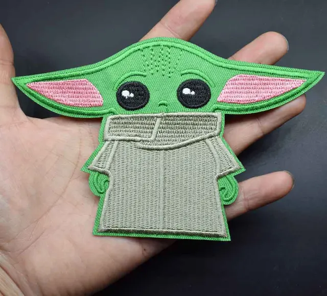 Disney Star Wars Baby Yoda Mandalorian Iron On Embroidered Clothes Patches For Girl Woman Clothing Stickers Garment 1