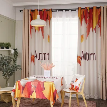 

Scandinavian Modern Curtains for Living Dining Room Bedrooms House Decoration Printing Simple Ins Style Modern Tulles Curtains