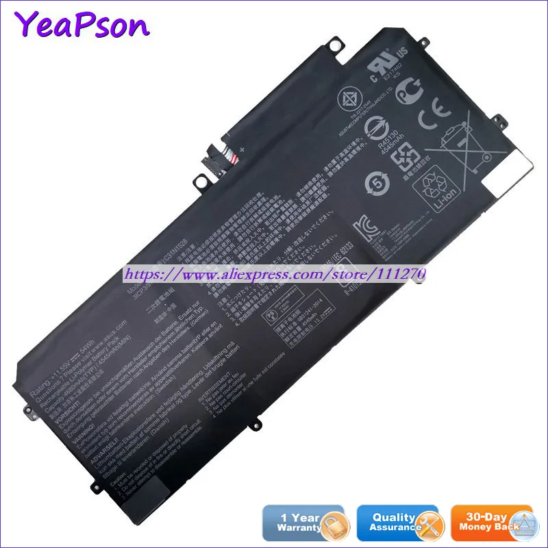 Yeapson C31N1528 11 55 V 4680mAh Аккумулятор для ноутбука Asus ZenBook флип UX360 UX360C UX360CA ноутбук