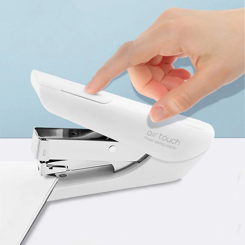 

Metal Stapler Air Touch Power Saving Stapler Use Staples 24/6 26/6 24/8 26/8 School Paper Staplers Office Binding Supplies