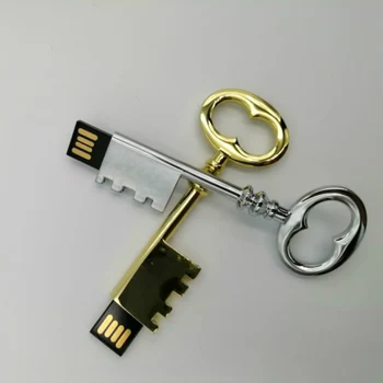 

Heart Key USB flash 8g/16g/32g/64g/128g USB3.0 Pendrive Memory Stick Waterproof Metal flashdrive Commemorative gift usb drive