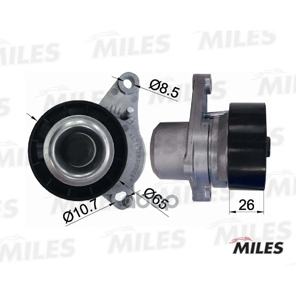 Натяжитель Ремня Приводного Citroen C2/C3/C4/Peugeot 307 1.4/1.6 Miles Ag00303 Miles арт. AG00303