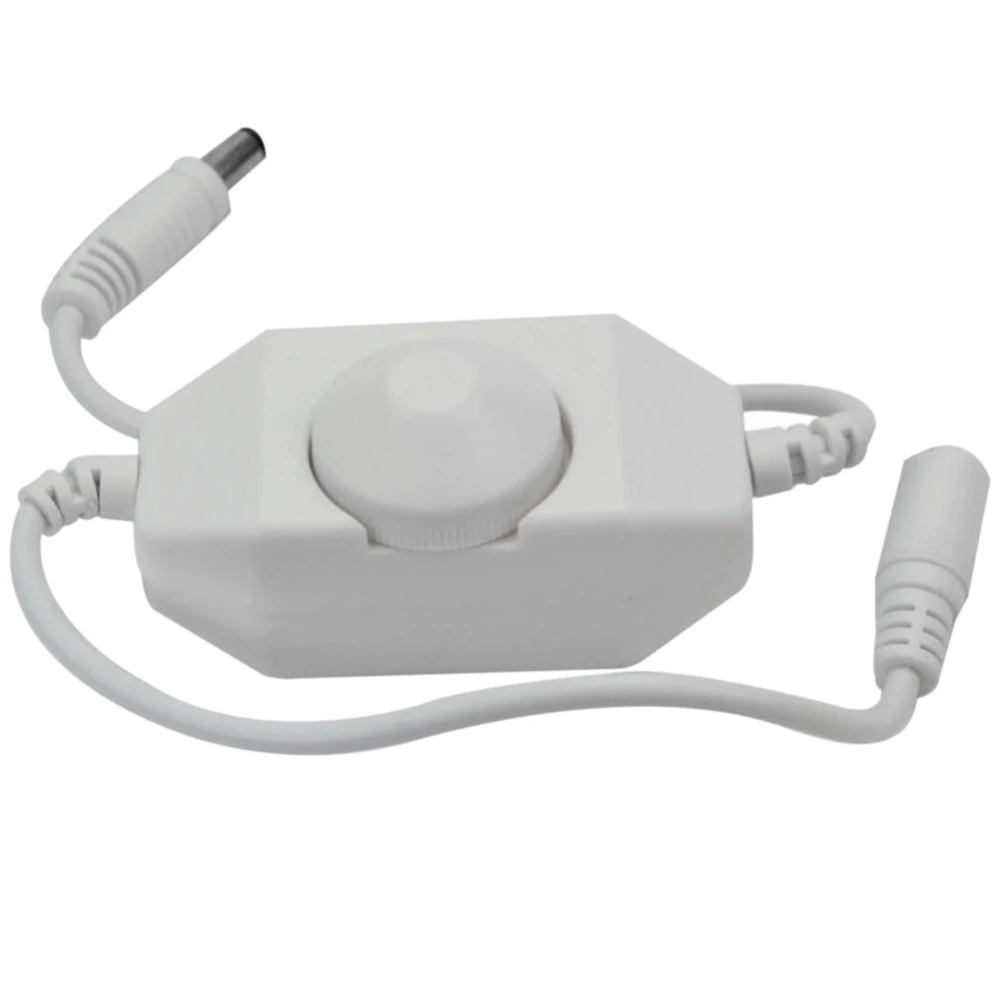 Durable Practical Home Controller Manual Inline Led For Strip Light Easy Install Adjustable Brightness Dimmer Switch Rotary Knob