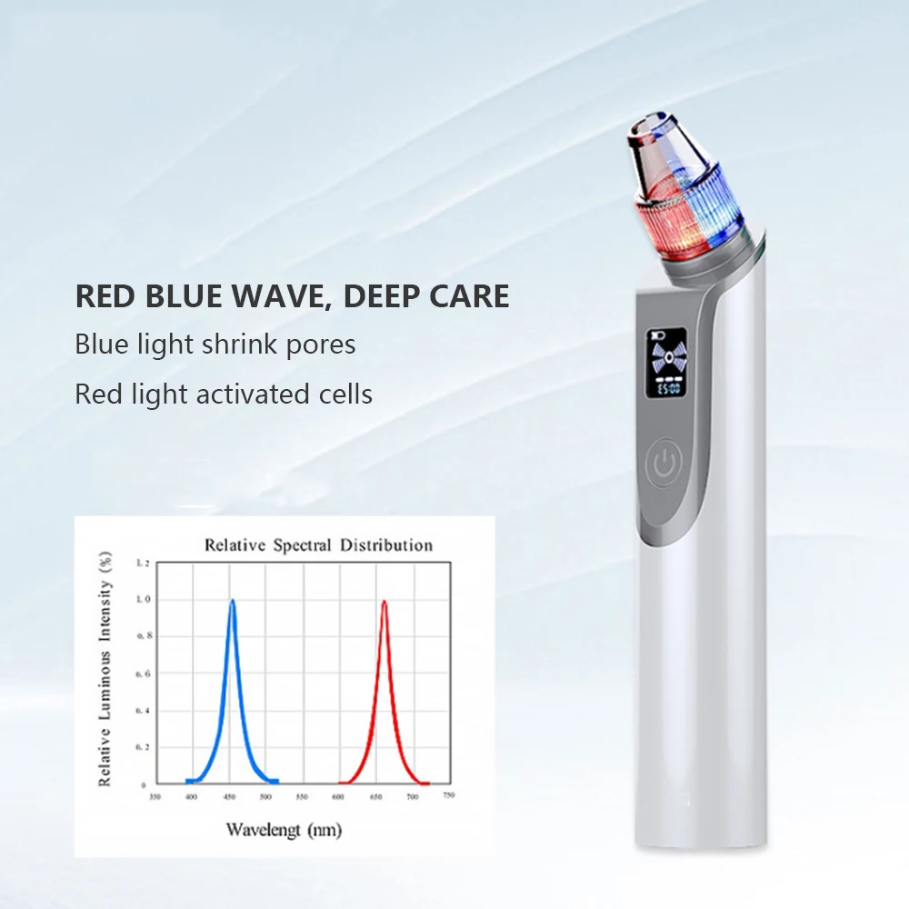 

JuneJour Suction Blackhead Remover Nose Facial Pore Cleaner Spot Acne Black Head Pimple Remover Beauty Face Skin Care Face Care