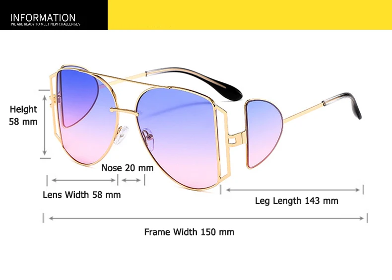 JackJad модные крутые УНИКАЛЬНЫЕ Солнцезащитные очки в стиле стимпанк винтажные градиентные брендовые дизайнерские солнцезащитные очки Oculos De Sol