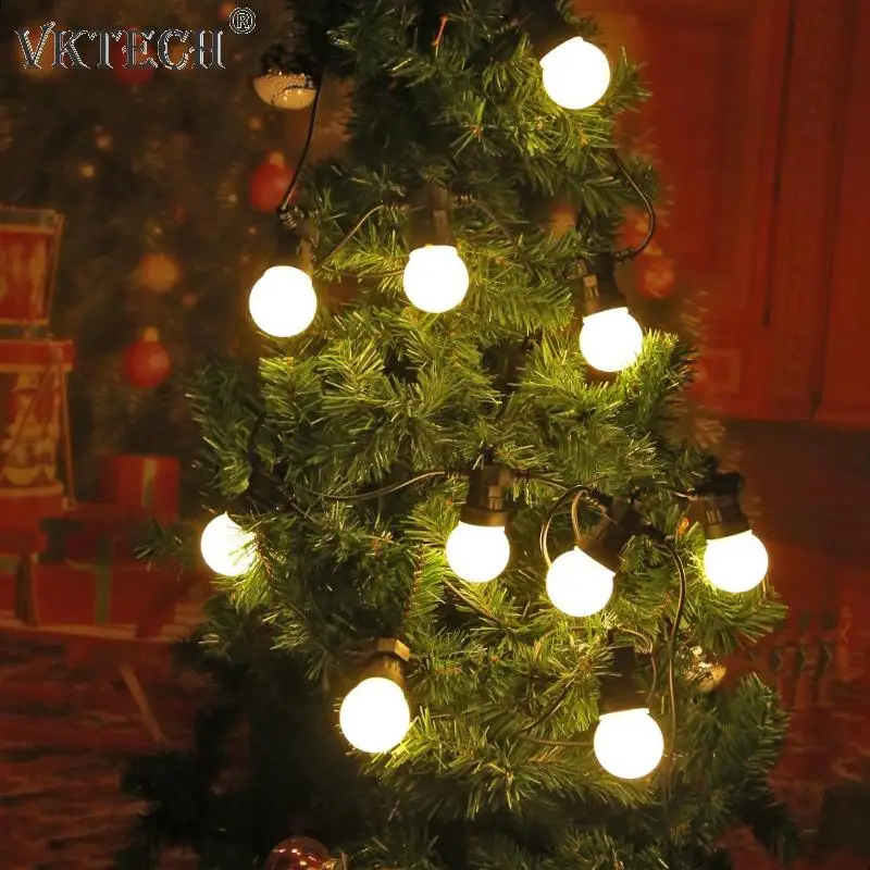 

10 LEDs String Fairy Garland LED Bulb Lights Holiday Lighting for Christmas Tree Wedding Party Decoration EU Plug