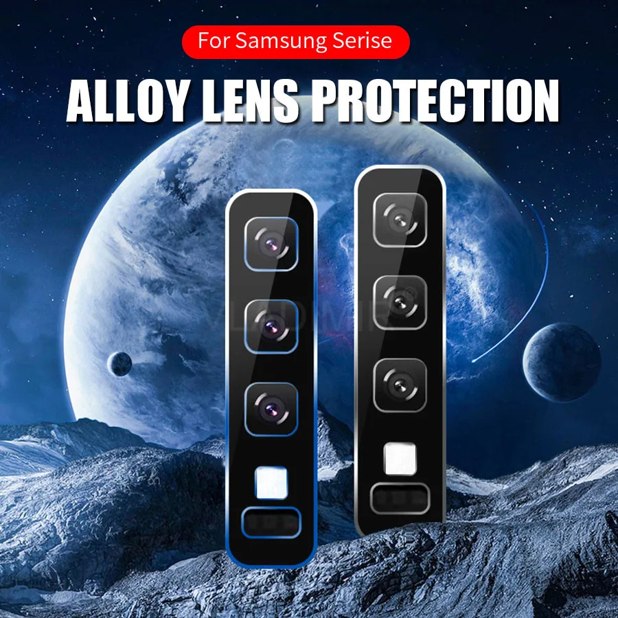 Gradient Camera Metal Ring Protector for Samsung Galaxy Note 10 Plus 9 A20 A30 A50 A70 Len Screen Cover Case |