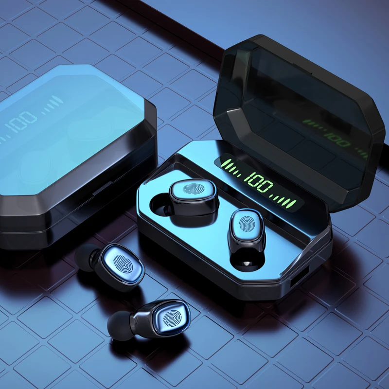 Беспроводные наушники Bluetooth с зарядным устройством гарнитура микрофоном и