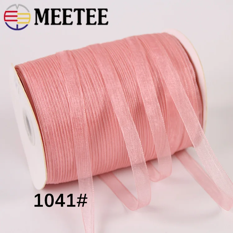 Лента Meetee прозрачная шифоновая 1 см 450 м (3/8 дюйма) | Дом и сад