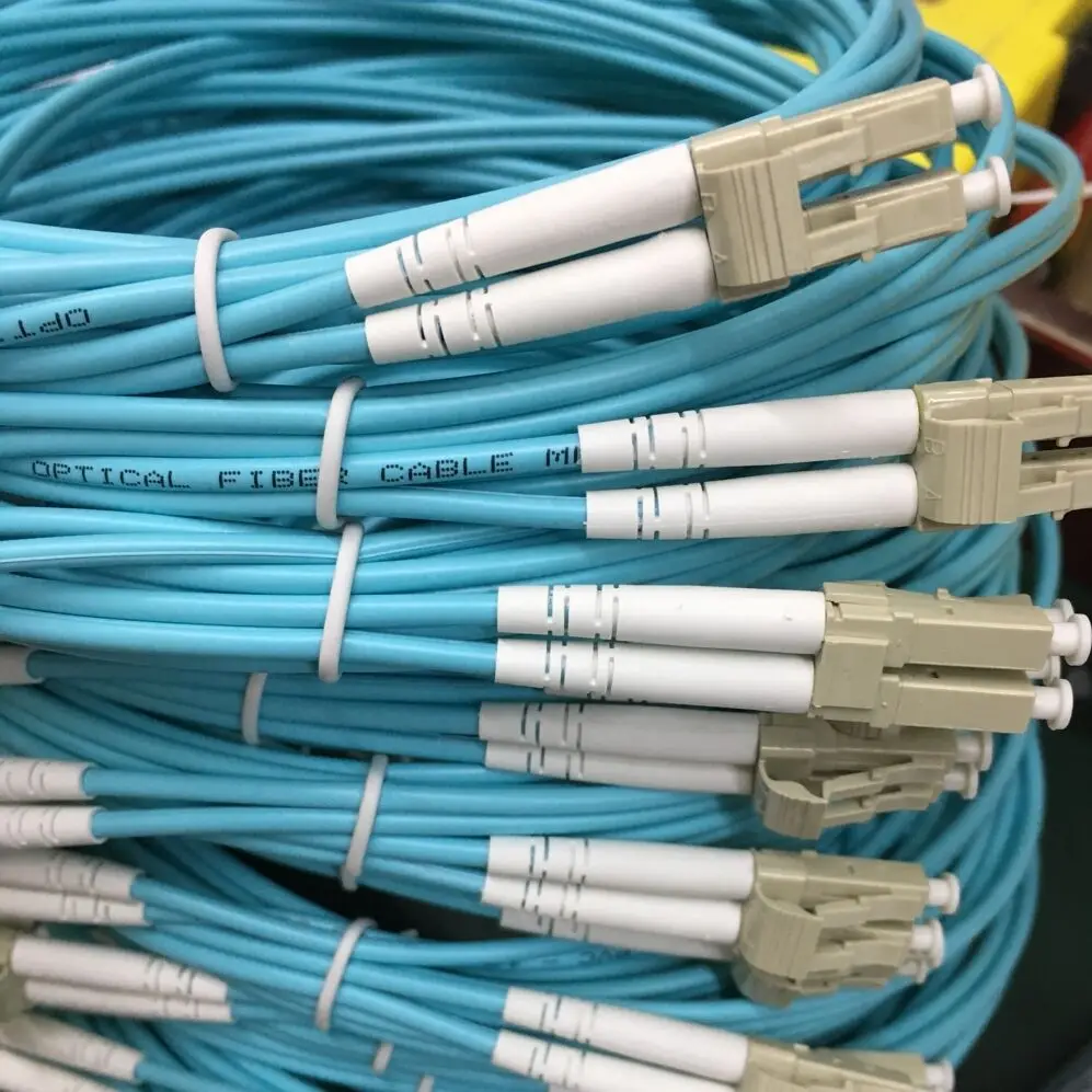 LC/UPC многомодовый OM3 волоконный кабель дуплексный волоконно оптическая Перемычка