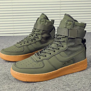 

High-top Combat Boots Canvas Tactical Boots Sports Shoes Non-slip Wear-resistant Black Special Training Boots Outdoor Travel