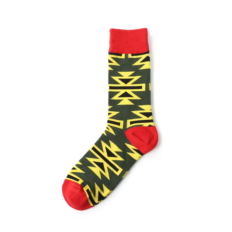 1 пара новых Хлопковых Носков для мужчин и женщин, повседневные цветные носки, носки для катания на скейтборде, Веселые носки Harajuku Sox Meias - Цвет: 25