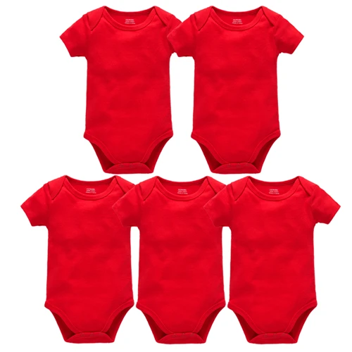 Чистая Детская одежда, однотонный дизайн, короткий рукав, хлопок, летние детские комбинезоны для новорожденных мальчиков и девочек, roupa de bebes, одежда - Цвет: 5HY2211