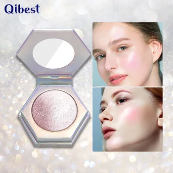 

5 Colors Professional Highlight Pressed Powder Natural Diamond Shine Shimmer Non-blooming Long Lasting Highlight Makeup TSLM1