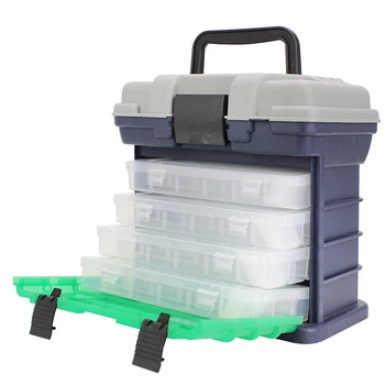 

Upgraded 5 Layer Fishing Box Luminous Plastic Large-Capacity Lures Container Fishing Tackle Tool Storage Case