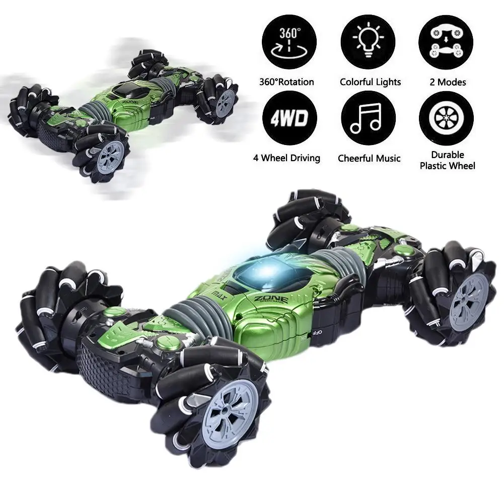 

Remote Control Car Rechargeable Gesture Sensing Side Driving Twisting Drift Stunt Car Off-road Vehicle With Watch Control