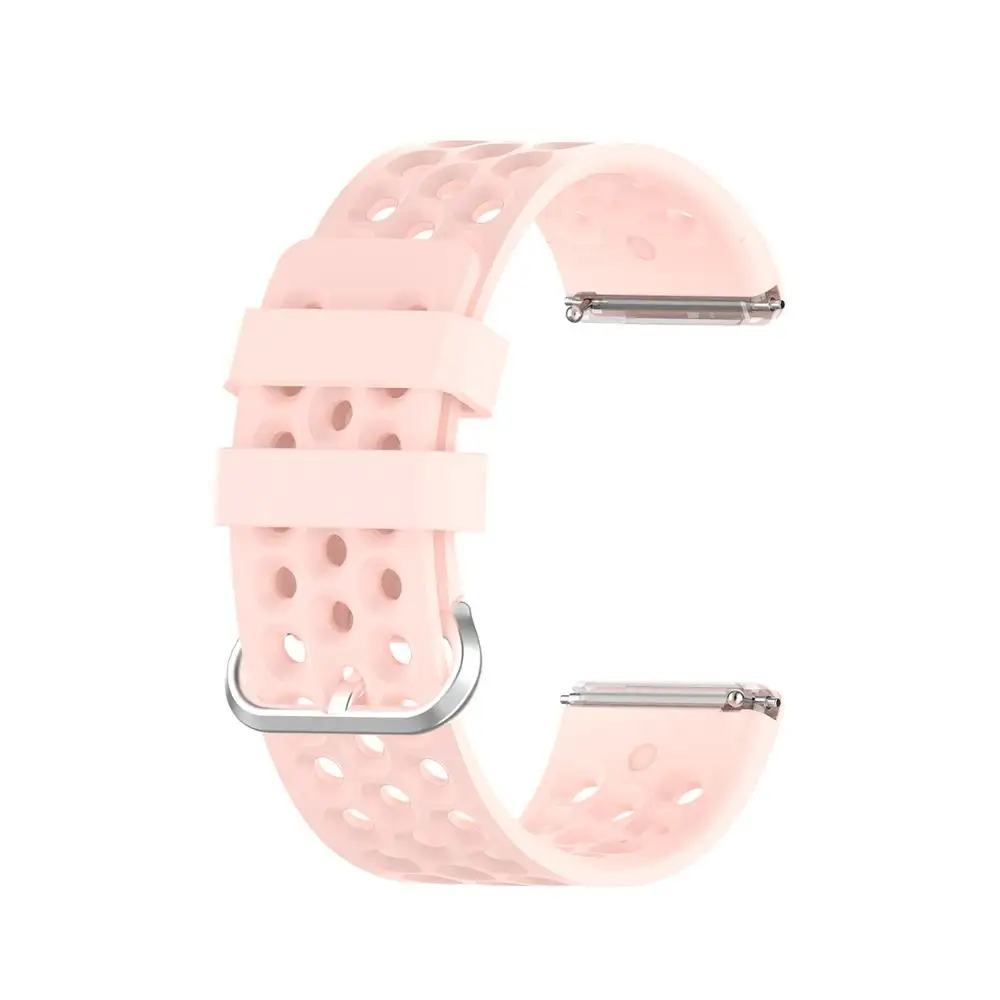 Pink Спортивный силиконовый ремешок для Fitbit Versa 2 Versa lite браслет для смарт-часов браслет Versa2 Сменные аксессуары 10 цветов - Цвет: Pink