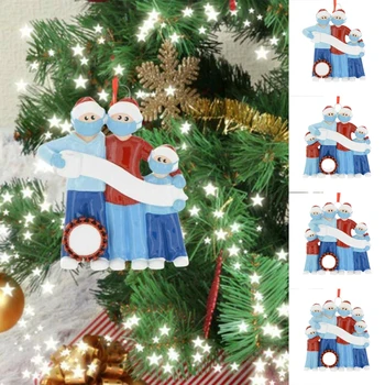 

2020 Xmas Christmas Tree Hanging Snowman Ornaments Family Ornament Decor Personalized Hanging Pendants Santa Claus