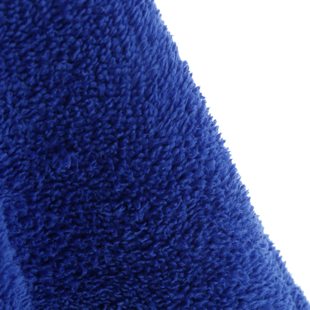 Soft Coral Fleece Towel Kitchen Wash Auto Car Home Cleaning Washable Cloth Blue 29.5 x 29cm