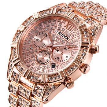 

2020 Iced Out Watch men Hip Hop Top Brand luxury wristwatch diamond watch gold silver men watches jewelry gift Clock RelojHombre