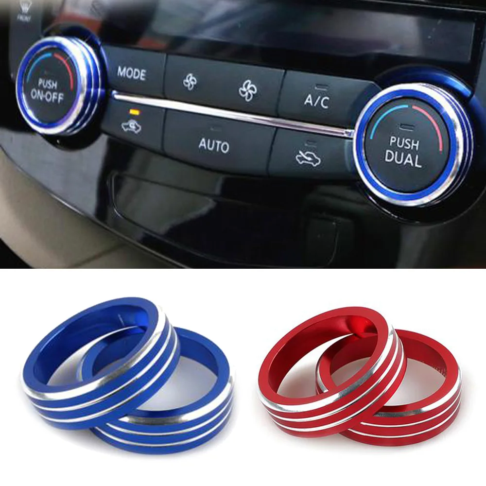 For Porsche Macan Red Centre Console AC & Sound Volume Knob Cover 2014-2018 For Porsche Macan Red Centre Console AC & Sound Volume Knob Cover 2014-2018