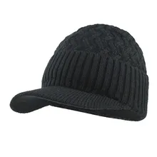 Мужская шапка осень и зима теплая Новая Модная Удобная шапка зимняя мужская шапка и шарф теплая вязаная шапка и шарф Наружный козырек