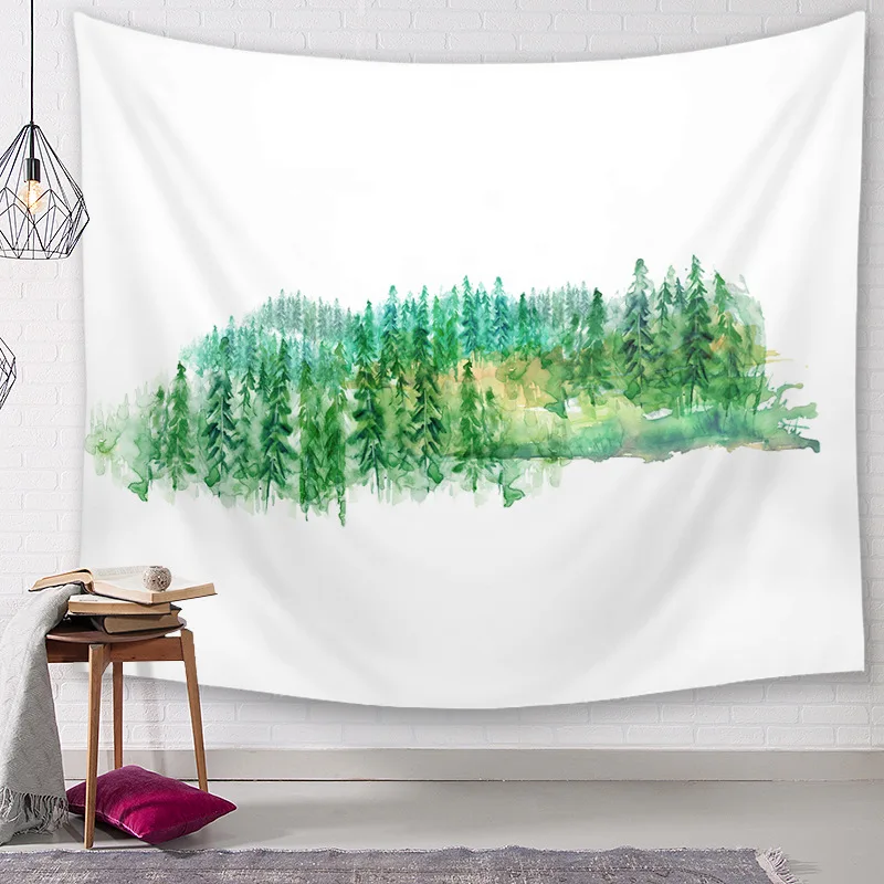 

CAMMITEVER Trees Tapestry Dorm Bedroom Woods Wall Art Throw Wall Cloth Tapestries Carpet