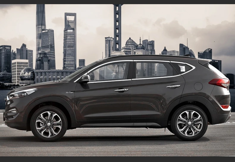 Нержавеющая сталь окна автомобиля планки для hyundai tucson 3-го поколения