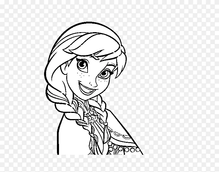 安娜·埃尔萨·奥拉夫着色书绘图-安娜·艾尔萨·奥拉夫