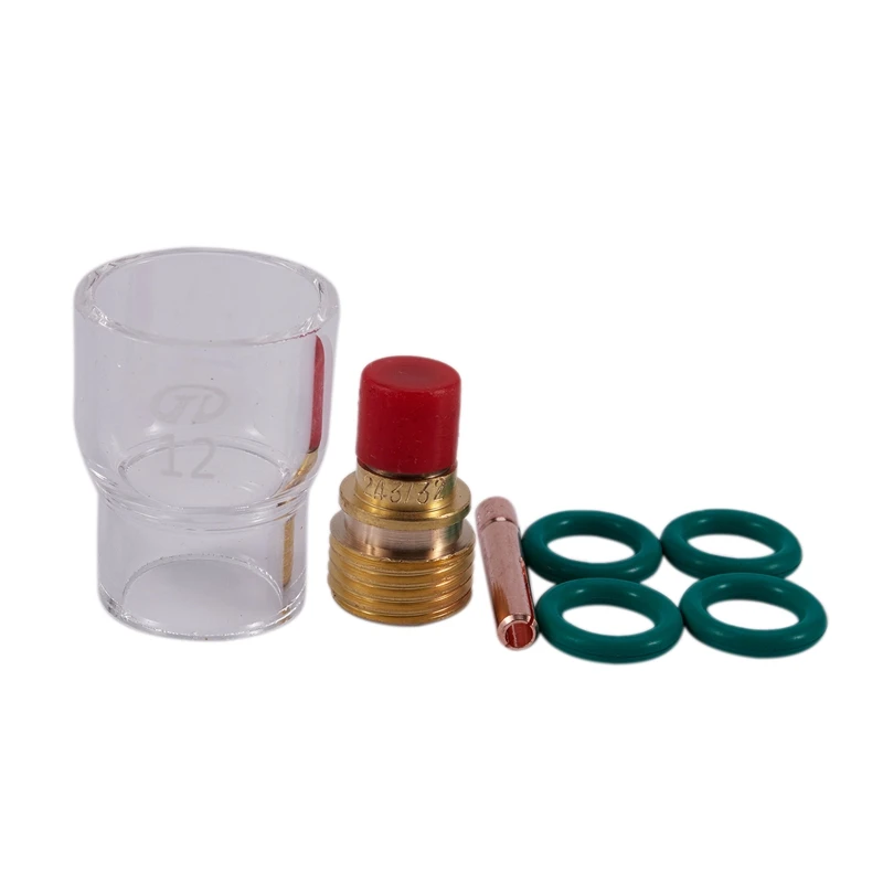 7 unidades 12 # Pyrex-vasos de vidrio-kit Stubby collets body gas lens para wp-9/20/25