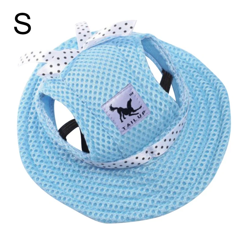 Summer Small Pet Dog Hat Outdoor Baseball Cap With Ear Holes chien For Dog Accessories Hiking Pet Products 2 Size