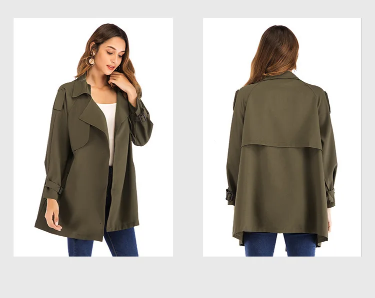 Beigerfayl осенний плащ для женщин Mantel Damen, однотонная цветная куртка Corta Vento Feminina, отложной воротник, Монт байан JR1939
