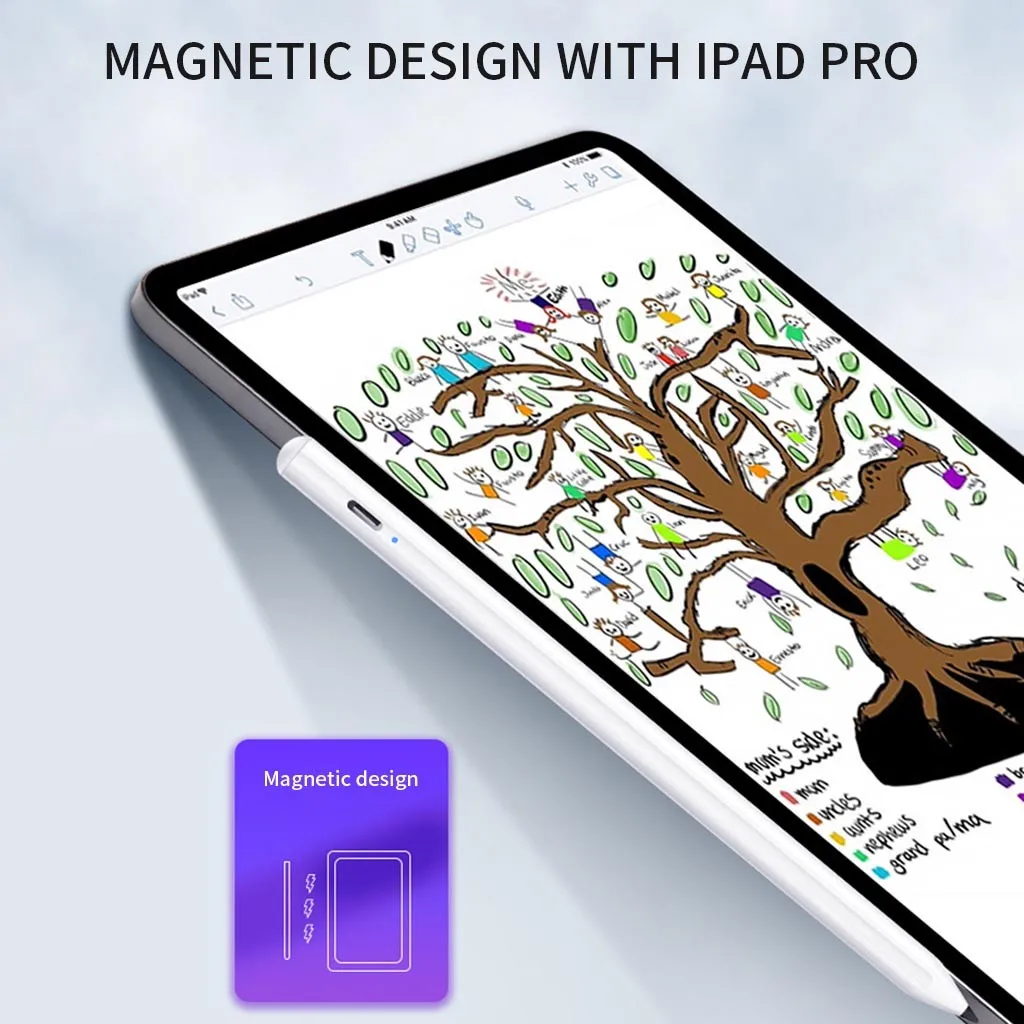 Стилус для iPad, ручка с отторжением ладони, стилус для сенсорного экрана, карандаш для Apple iPad(6th Gen), для iPad Pro 11/12, 9 дюймов, z1216#4