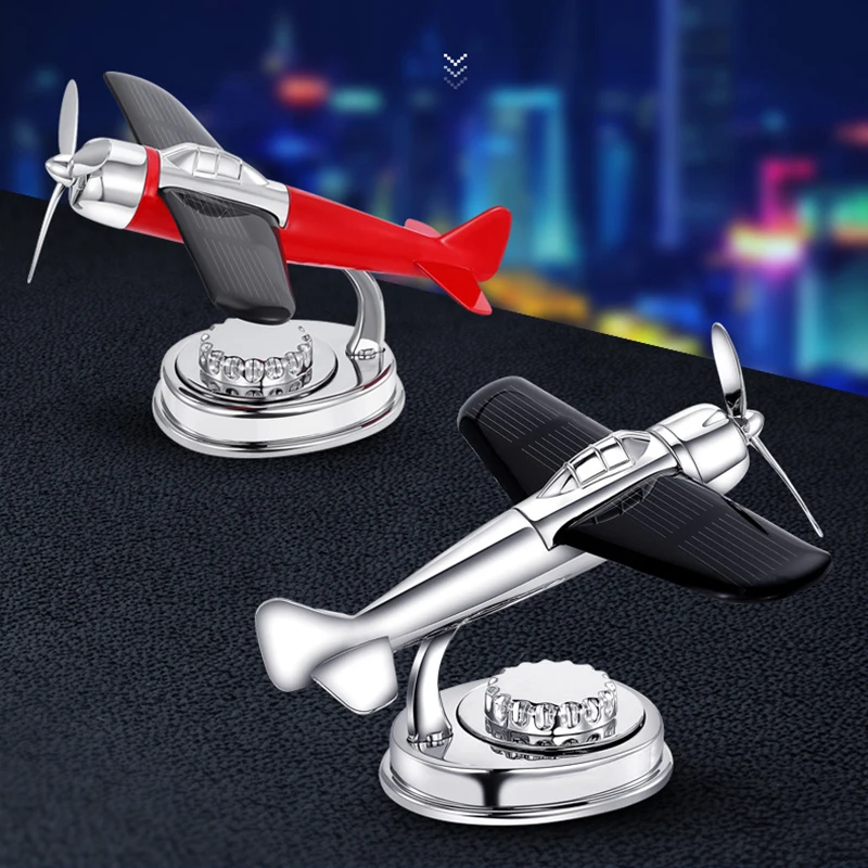 Creative Solar Car Decoration Aromatherapy Airplane Decoration Nonslip