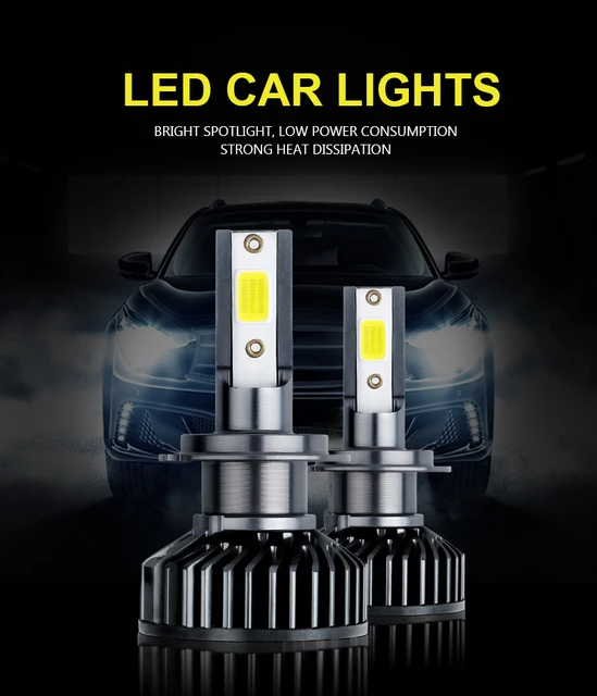 Y2/F2 Auto LED Scheinwerfer 6000K Weiß 3500K Gelb Licht Auto Modifizierte  Lampe H7 H3 H4 9005 9006 H13 9007 Birne Wasserdichte Lichter Von 6,59 €