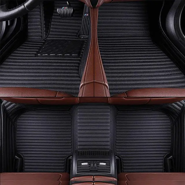 3D пользовательские подходящие автомобильные коврики для Porsche 911 718 Cayenne SUV Cayman Macan Panamera двухслойный ковер для стайлинга автомобиля - Название цвета: black